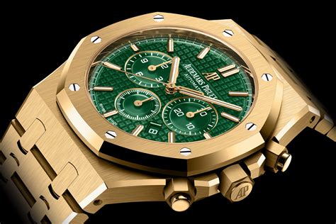 audemars piguet gold green dial|Audemars Piguet original.